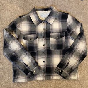 Lucky Brand Plaid Shacket! New with tags, size medium!